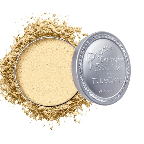 T. LeClerc Loose Facial Powder - Face Makeup Setting Powder Longwear, Blendable Mineral Minimizes Pores & Perfects Skin Tones Blurs Fine Lines Foundation, Concealer, Smoothes, Mattifies (Banane)