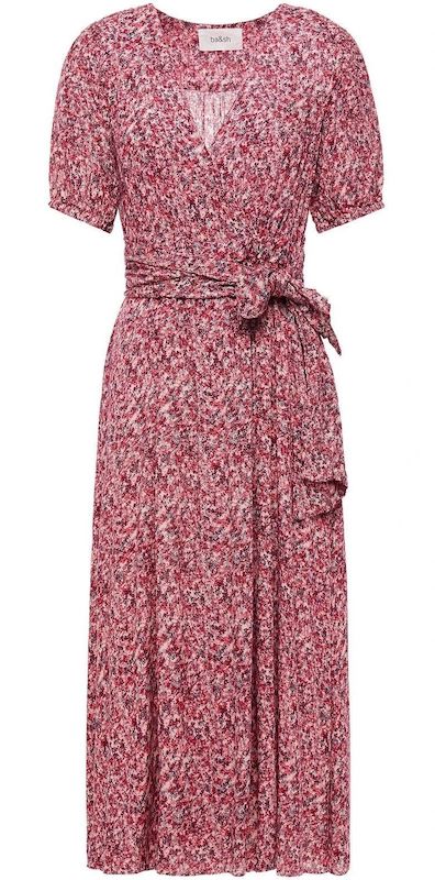 ba&sh Noemi printed midi wrap dress