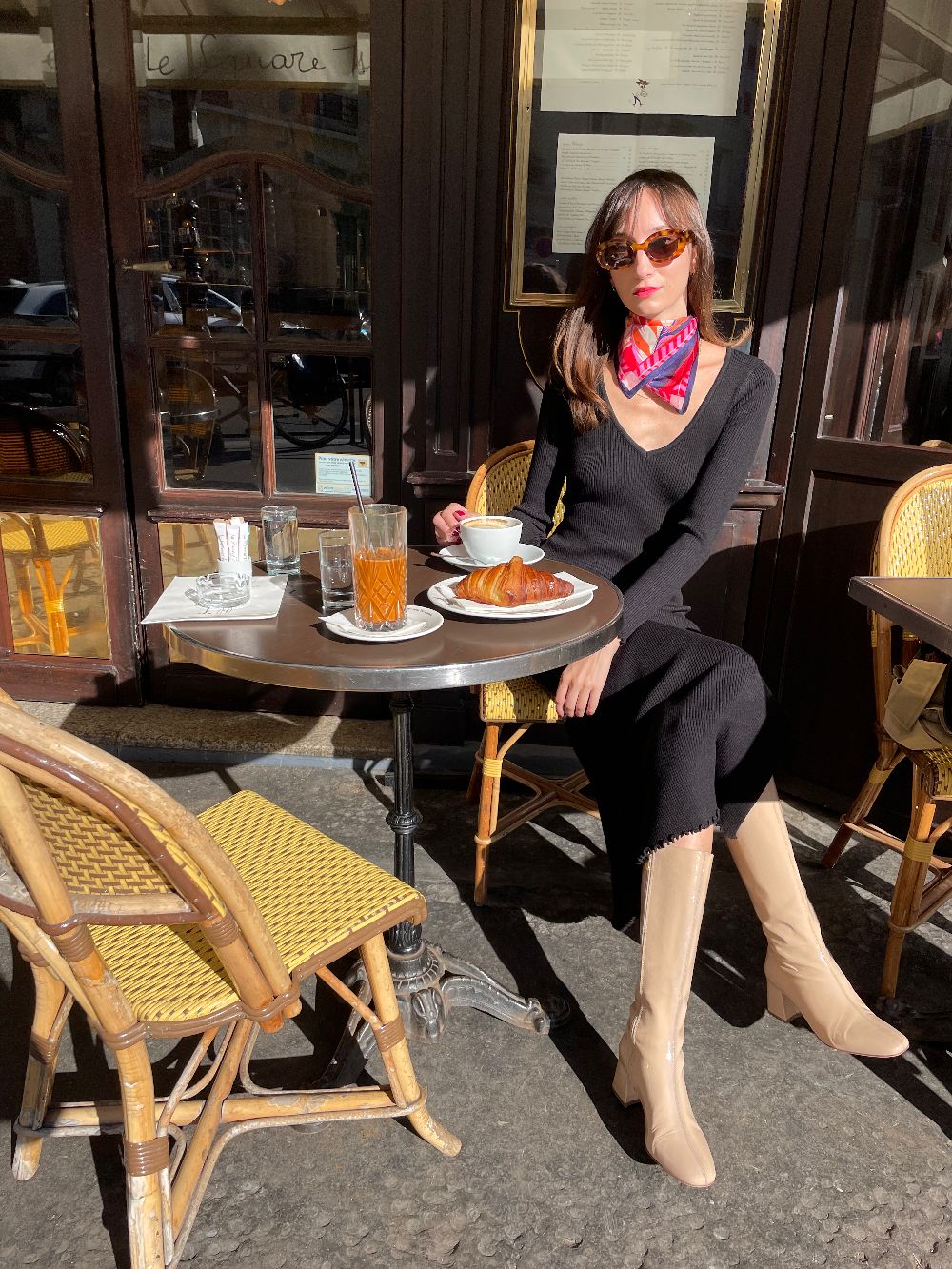 Black Knitted Midi Dress IMG_6454