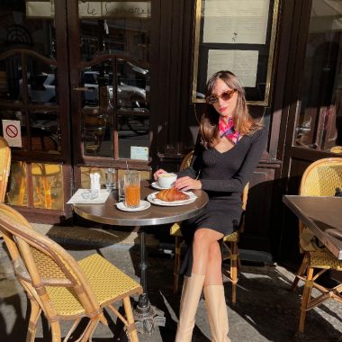 Black Knitted Midi Dress IMG_6498