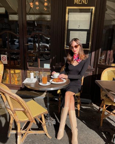 Black Knitted Midi Dress IMG_6498