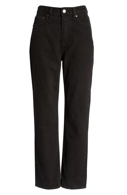Black Straight Leg Jeans - French Girl Jeans