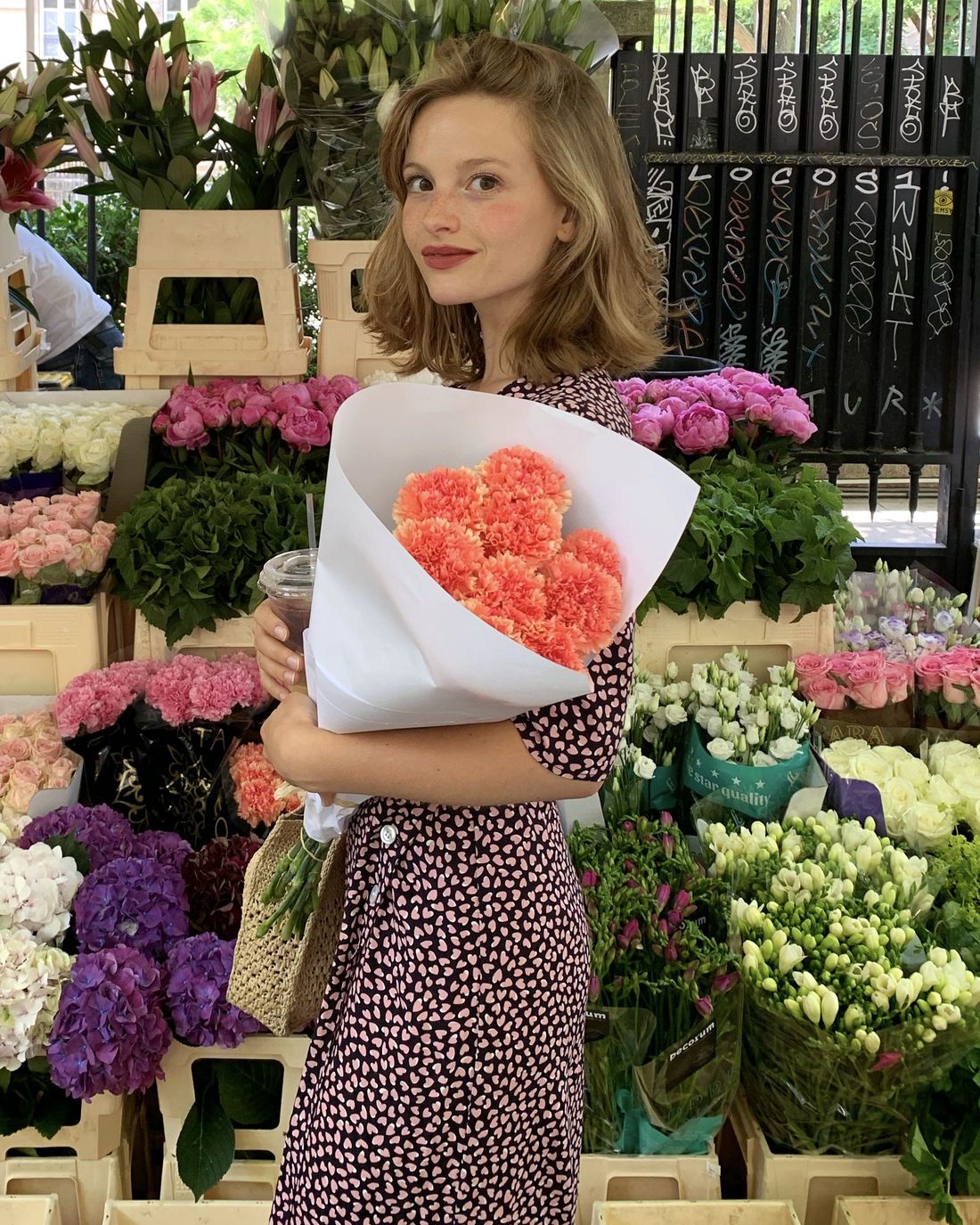 Camille Yolaine at the Marché Anvers