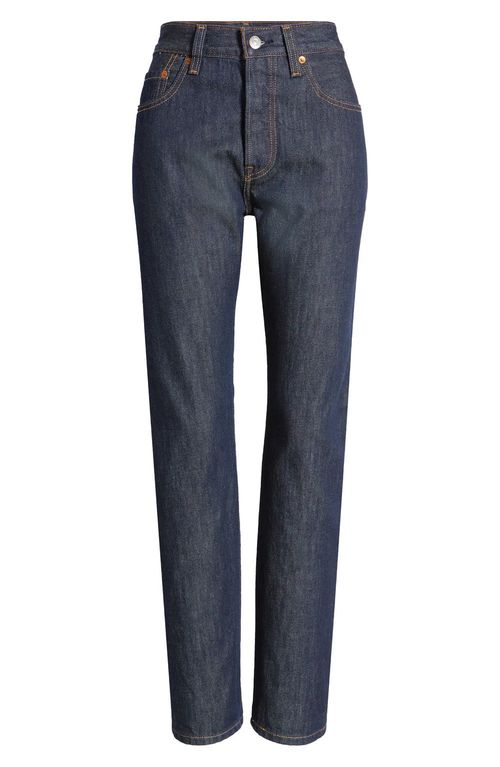 Dark Blue Straight Leg Jeans - French Girl Jeans