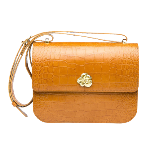 Fauvette Gold Croco Adele Bag