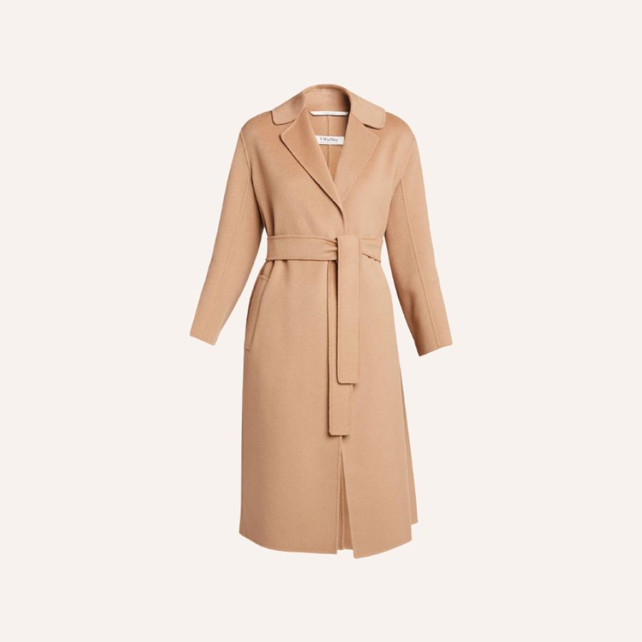 French Outerwear Essentials Beige Winter Coat