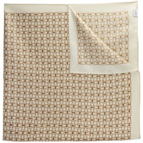 French Silk Scarves Celine Square in Printed Silk Twill