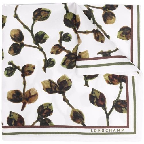 French Silk Scarves Longchamp floral-print silk scarf