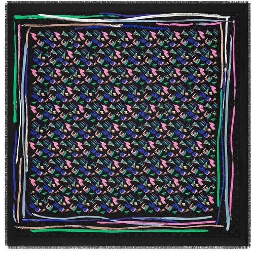 French Silk Scarves Louis Vuitton Splash Stroke LV Shawl