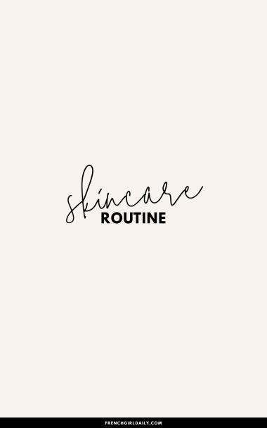french skincare routine