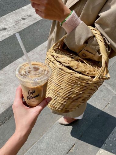 Jane Birkin Wicker Basket Bags in Paris
