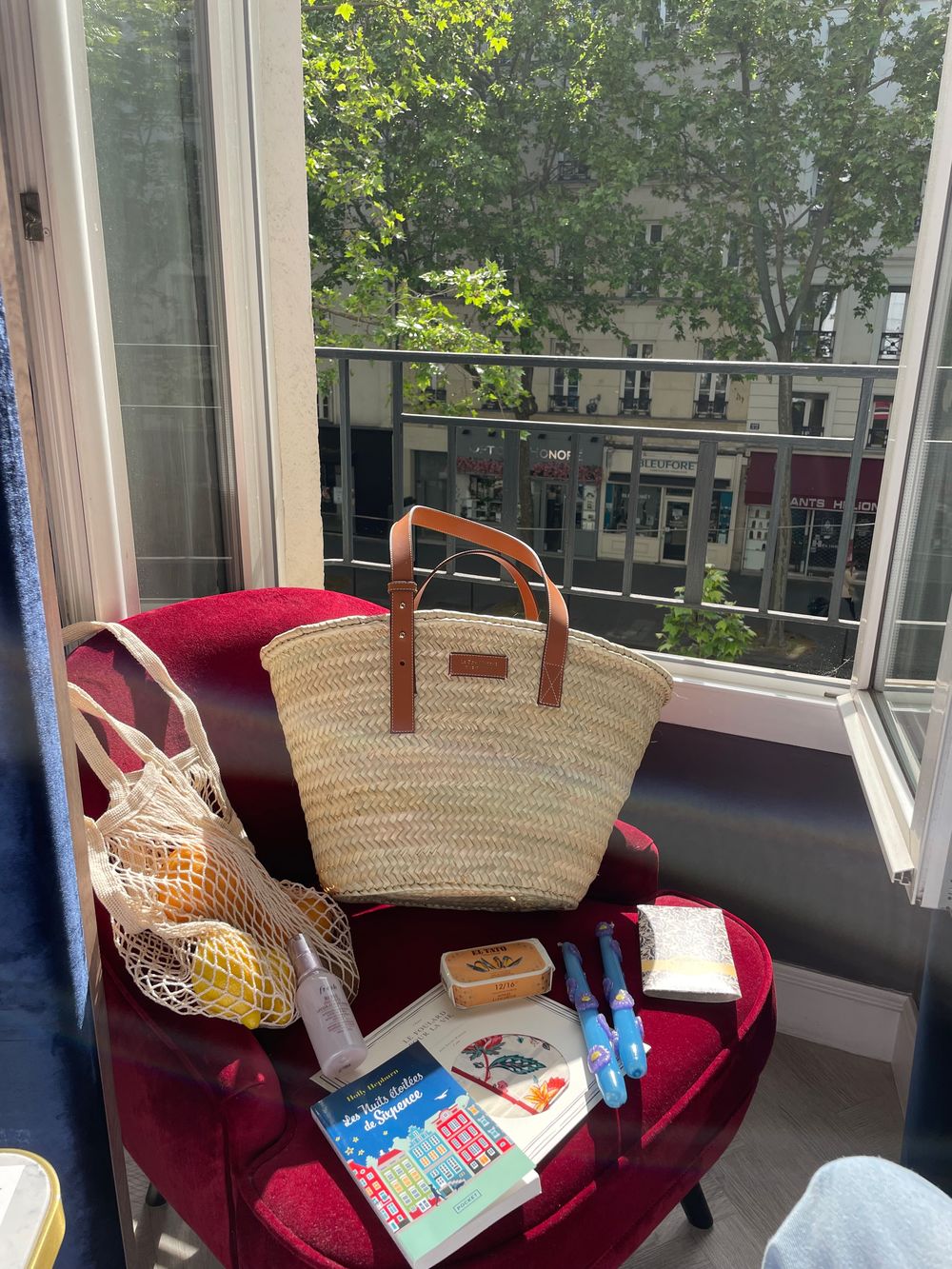 Le Bon Marche straw market basket bag IMG_1392