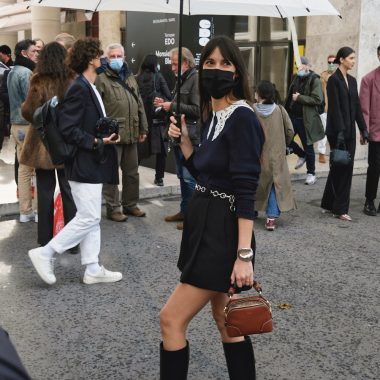 Leia Sfez at the Chloe SS21 Show in Paris at Palais de Tokyo
