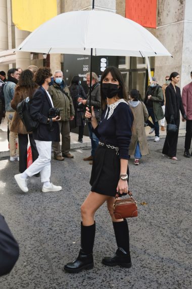 Leia Sfez at the Chloe SS21 Show in Paris at Palais de Tokyo