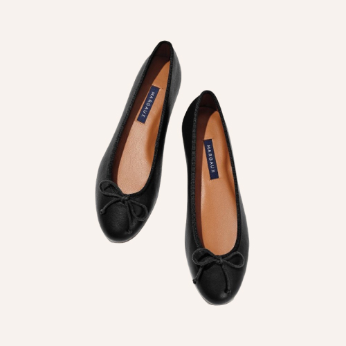 margaux black flats