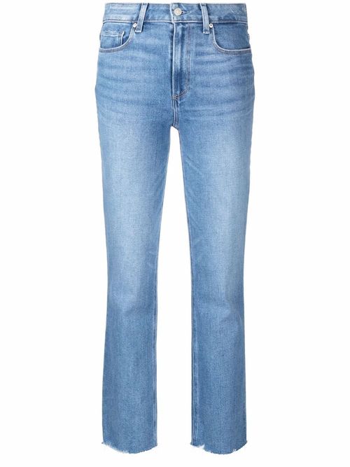 Paige Straight-leg Raw-Cut Jeans