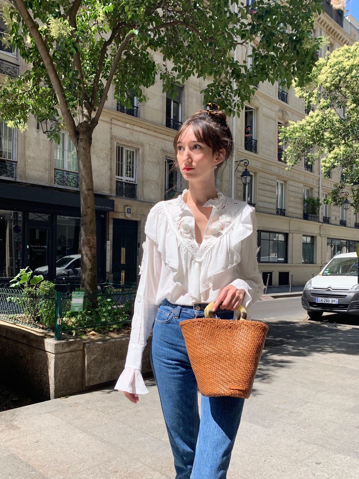 See by Chloé top, Loeffler Randall bag