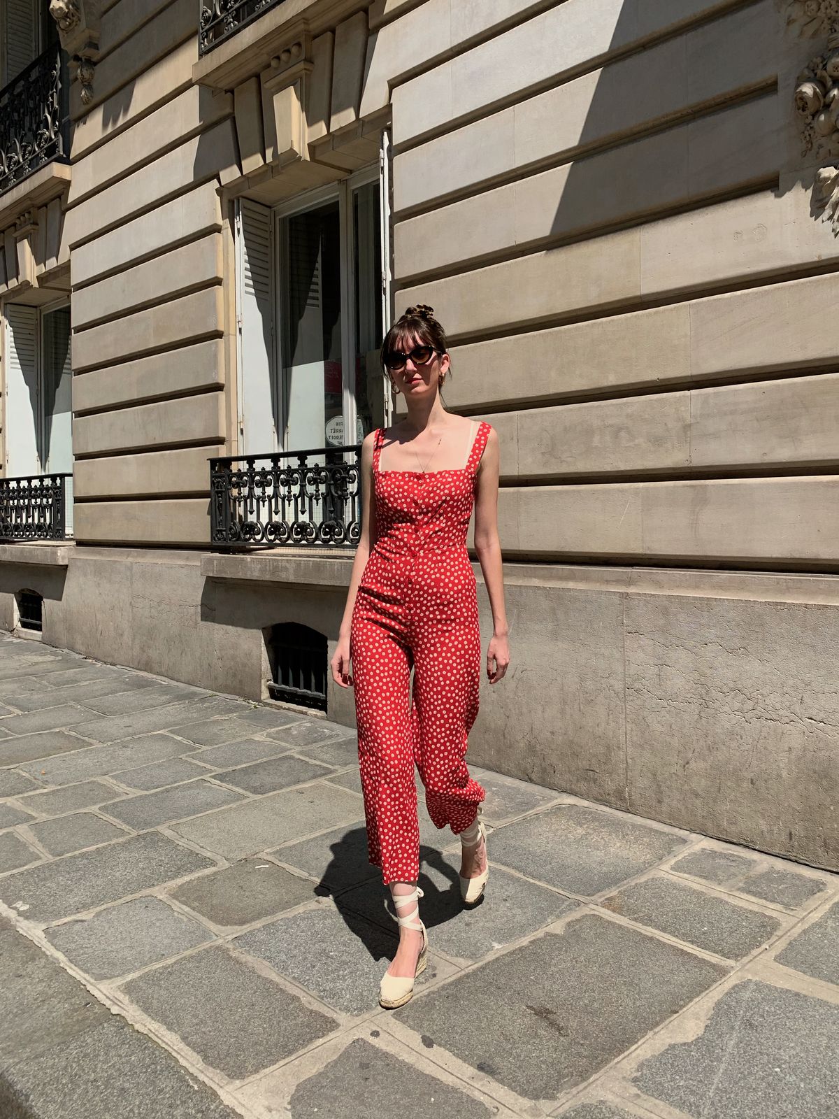 Reformation jumpsuit, Castaner espadrilles