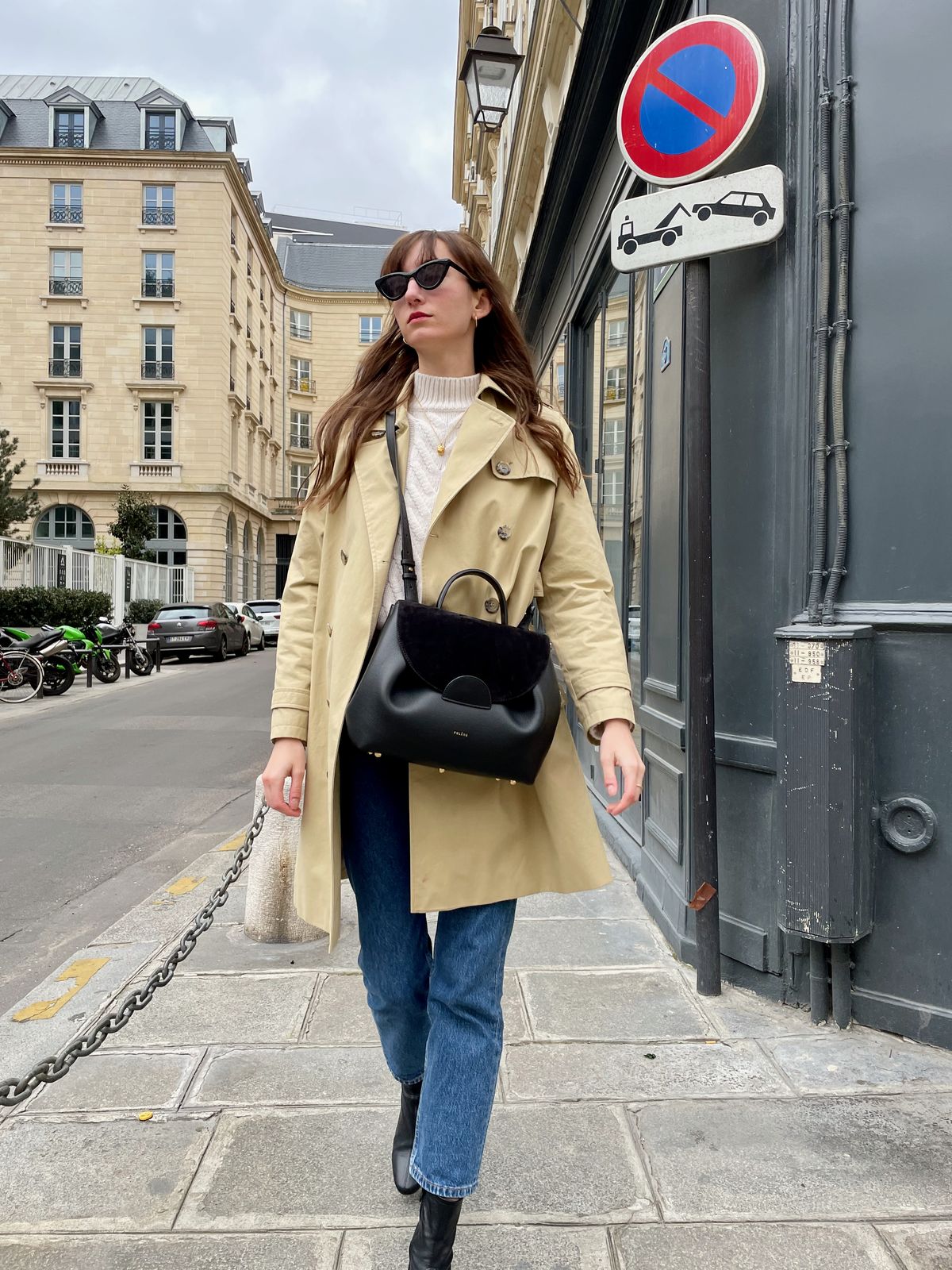 Polene Numero Un Bag Review Black Leather French Girl Handbag