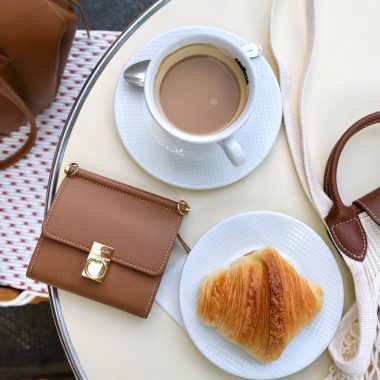 Polene Wallet Camel leather