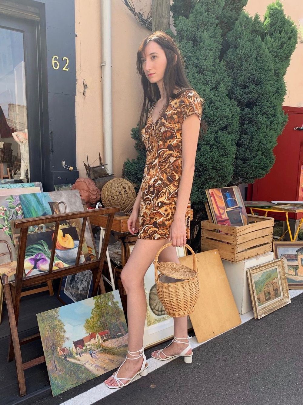 Vintage dress at the Puces Saint Ouen
