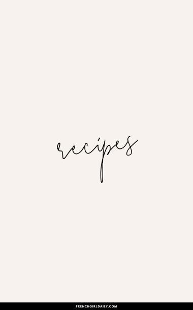 French recipes