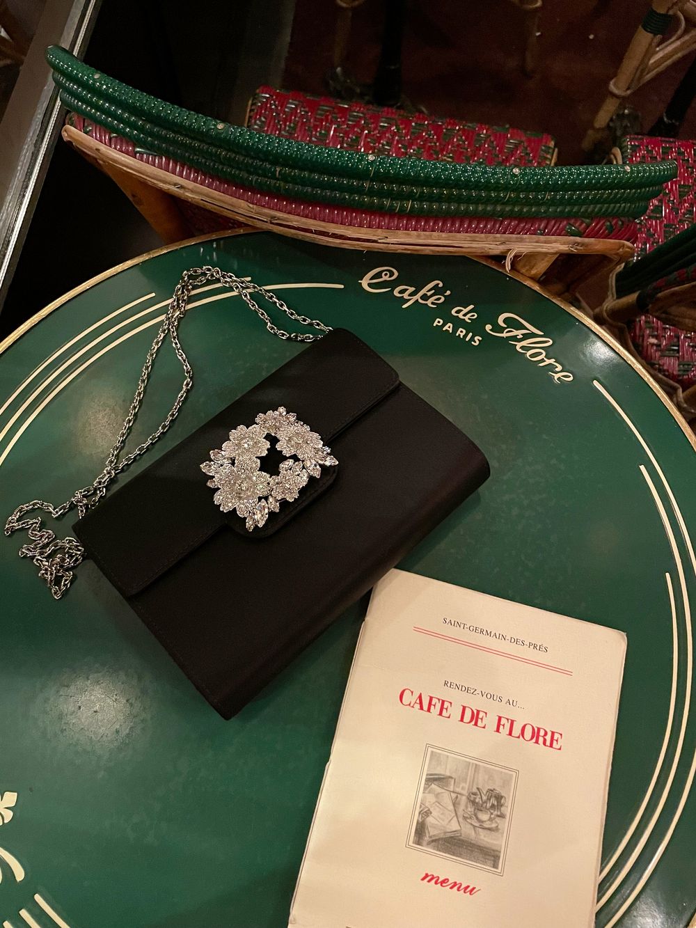 Roger Vivier Flower Strass Buckle Clutch Bag_IMG_0117